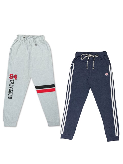 Buy Boys Grey Regular Fit Graphic Print Jogger Pants Online