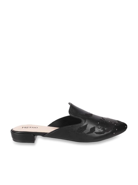 Metro Women's Black Mule Shoes