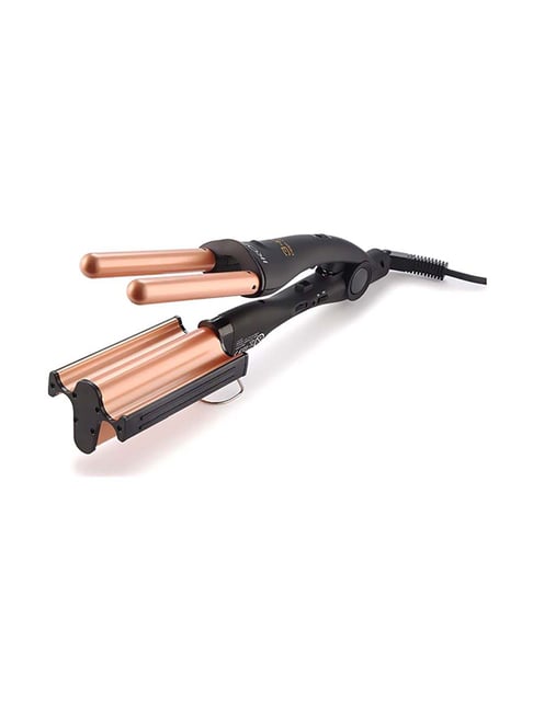 Ikonic Professional IKONIC Deep Waver Wired Hair Curler (Black and Golden)