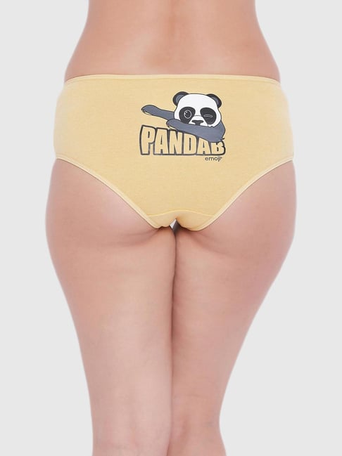 Buy Clovia Yellow Cotton Printed Hipster Panty for Women Online @ Tata CLiQ