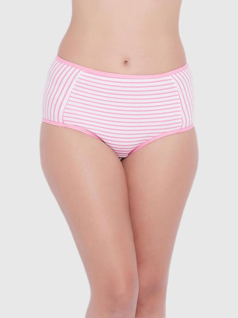 Clovia Pink Striped Panty Price in India