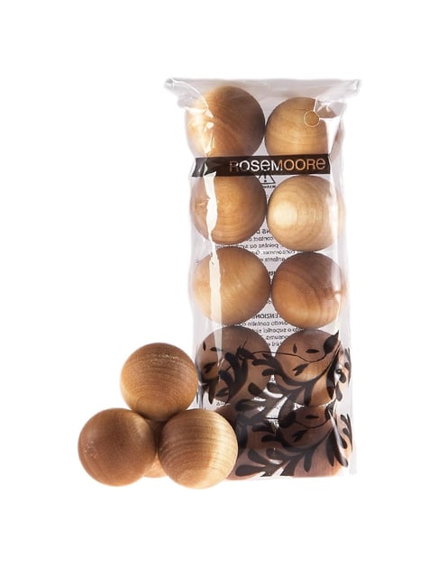 Rosemoore Scented Wooden Balls Eucalyptus & Kaffir Lime - Pack of 10