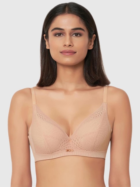 Wacoal Forma Padded Non-Wired 3/4Th Cup Lace Fashion Bra - Brown