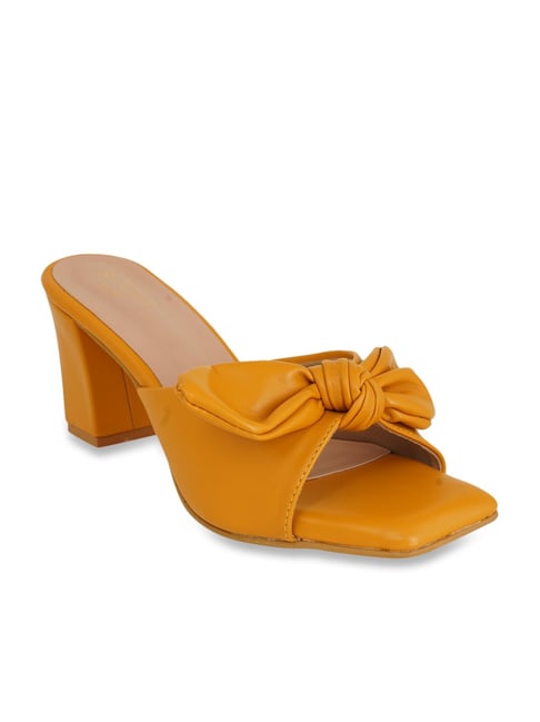 Scentra Women's Mustard Casual Sandals