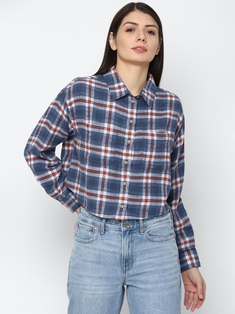 American Eagle Outfitters Blue Checks Shirt Price in India