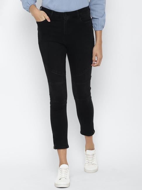 Solly by Allen Solly Black Mid Rise Jeans