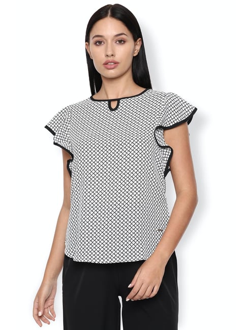 Van Heusen Grey Printed Top Price in India