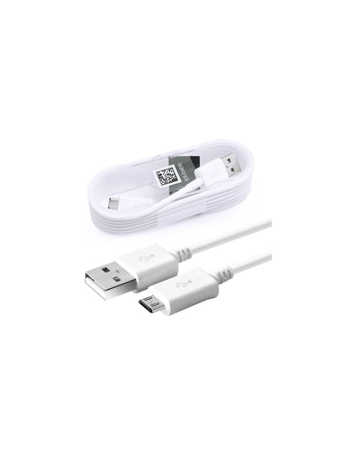 ClickCase Fast Charging Cable  2.4 Amp for Micromax A28 Bolt (White, 1 Meter Micro USB)