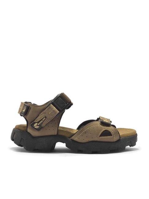 Woodland Men's Khaki Floater Sandals