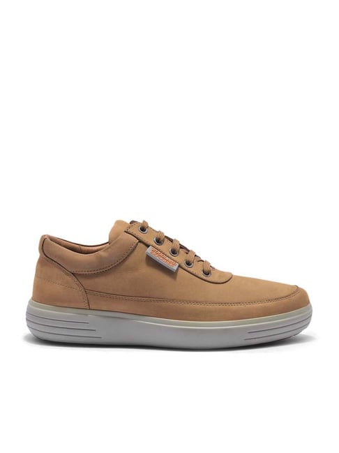 Woodland Men's Camel Casual Sneakers