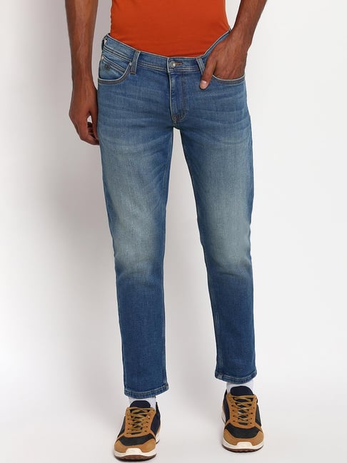 Lee Blue Tailored Fit Low Rise Jeans