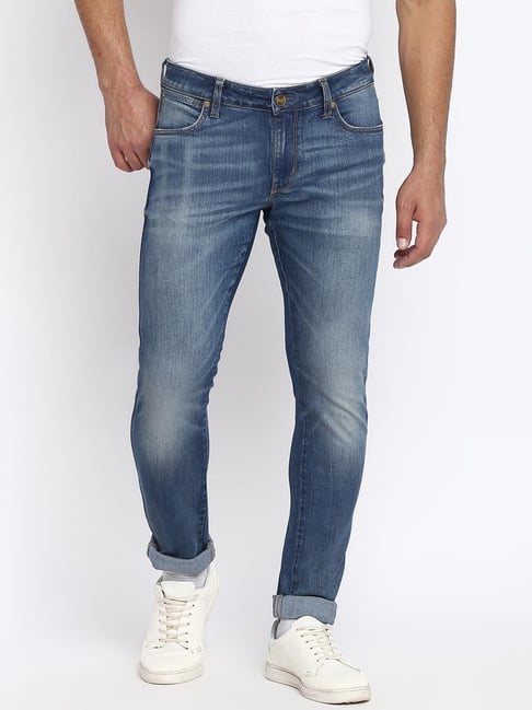 Wrangler Blue Skinny Fit Low Rise Jeans