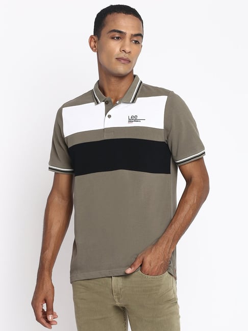 Lee Olive Polo T-Shirt