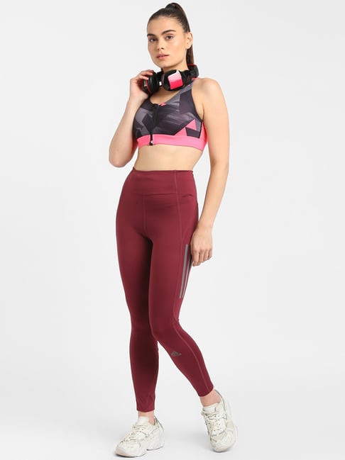 Adidas Maroon How We Do Tights B