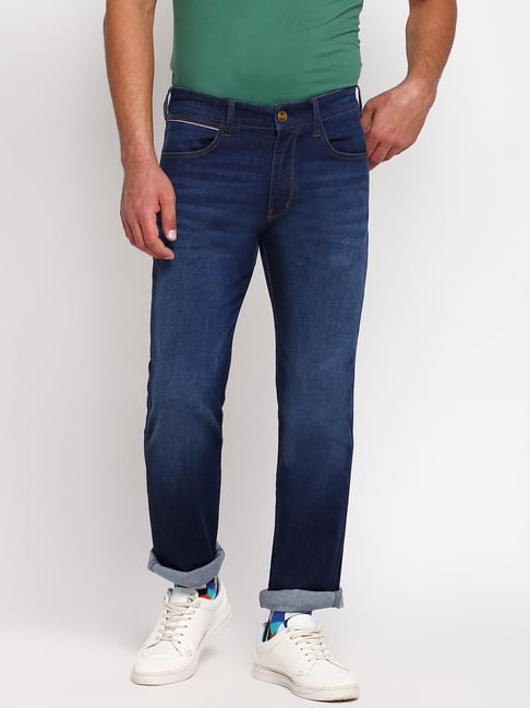 Wrangler Blue Skinny Fit Lightly Washed Jeans