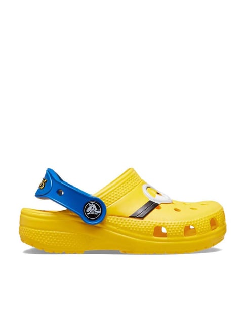 Crocs Kid's Crocs Kid's Fun Lab Yellow Back Strap Clogs