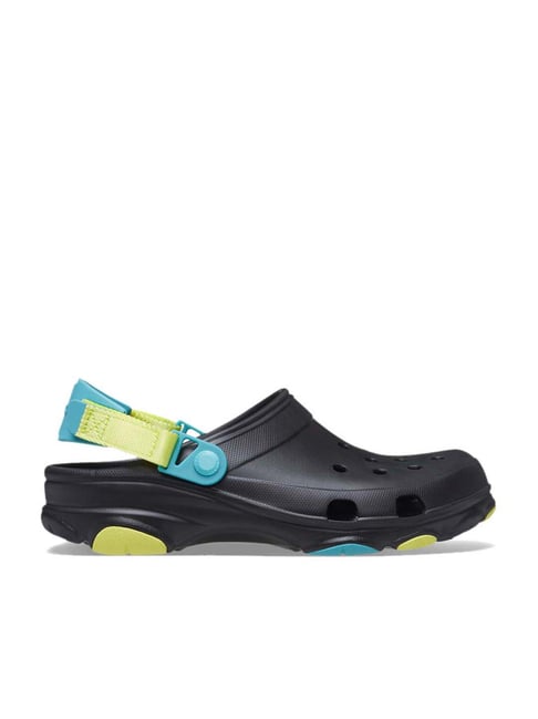 Crocs Men's Classic Black Back Strap Clogs