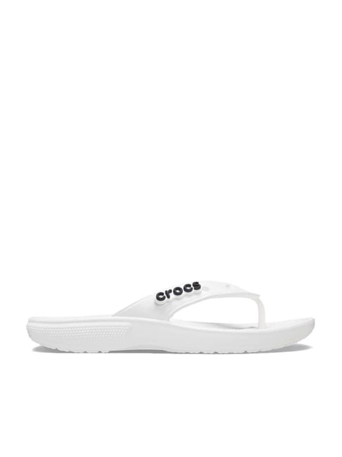 Crocs Men's Classic White Flip Flops