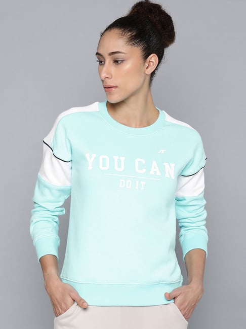 ALCIS Blue Graphic Print Sweatshirt