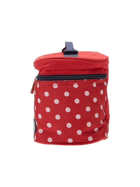Insulated Lunch Bag Portable Lunch Bag, Polka Dots Red, 6.5l