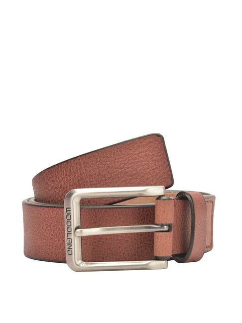 Woodland Tan Casual Leather Belt for Men