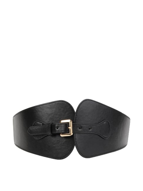 Kazo Black Wide Belt For Women