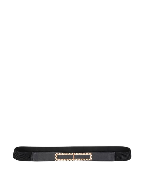 Kazo Black Narrow Belt For Women