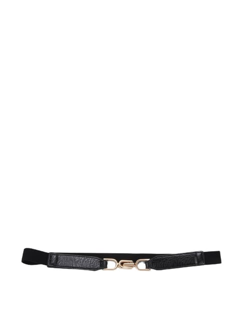 Kazo Black Narrow Belt For Women