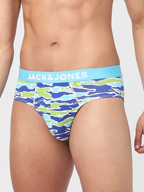 Buy Jack & Jones Blue Atoll Printed Briefs for Men Online @ Tata CLiQ