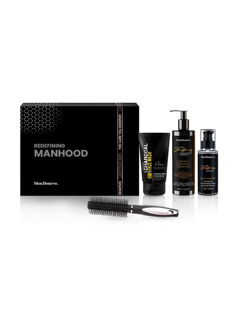 Men's Essential Grooming Kit for Face Care and Hair Care