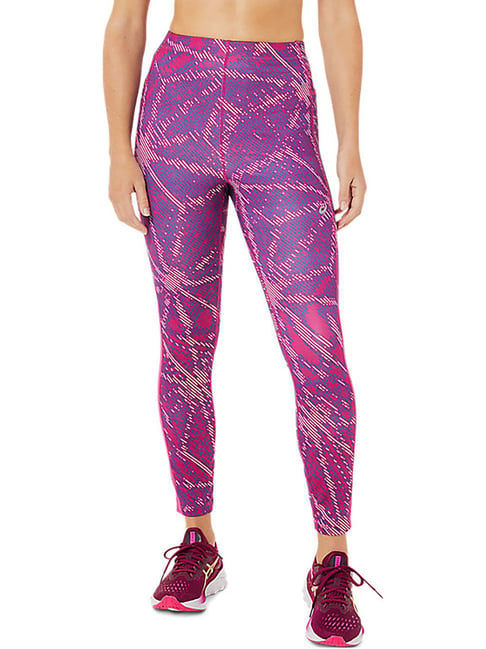 Asics Purple Regular Fit Tights-Asics-Apparel-TATA CLIQ