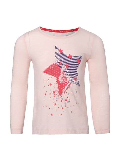 Jockey UG11 Girl's Super Combed Cotton Graphic Printed Regular Fit Full  Sleeve T-Shirt