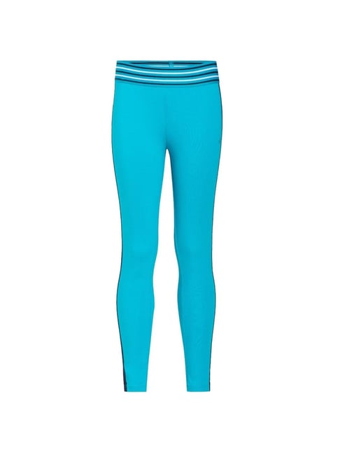 Buy Girls Blue Leggings Arcade Combed Cotton Online In India – XY LIFE