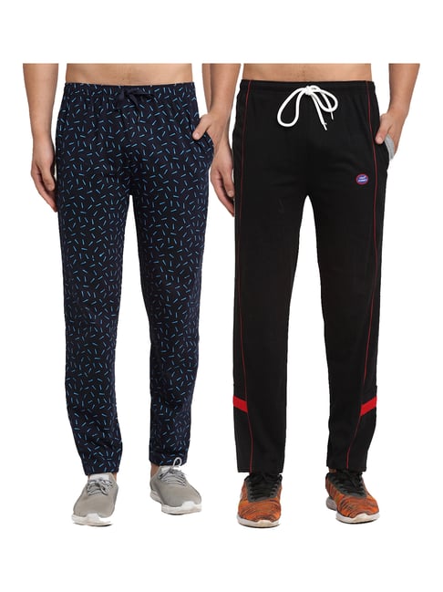 Vimal Jonney Blue & Grey Regular Fit Printed Trackpants - Pack of 2-picture-12