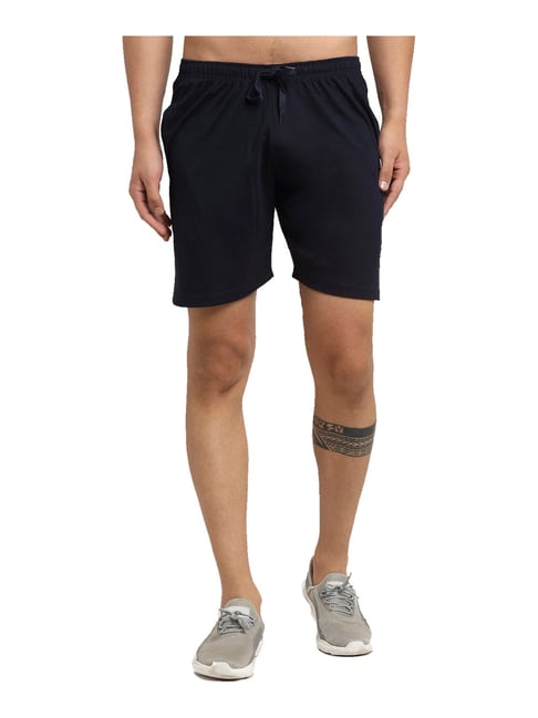 Vimal Jonney Navy Regular Fit Shorts-picture-17