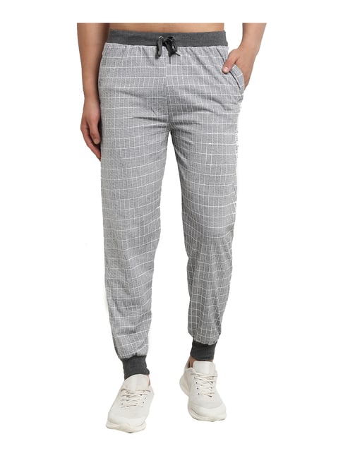 Buy Vimal Jonney Grey Regular Fit Check 