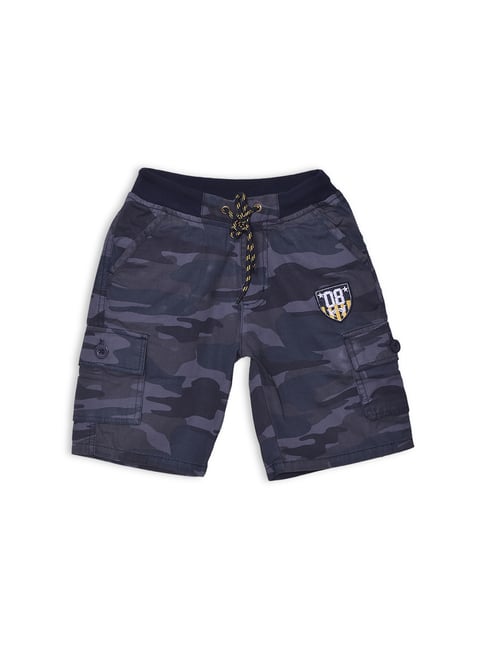 612 League Kids Navy Printed Shorts