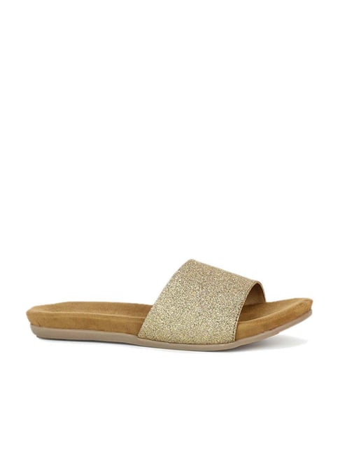 Inc.5 Women's Golden Ethnic Sandals Price in India