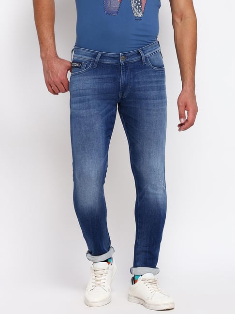 Wrangler Blue Skinny Fit Low Rise Jeans