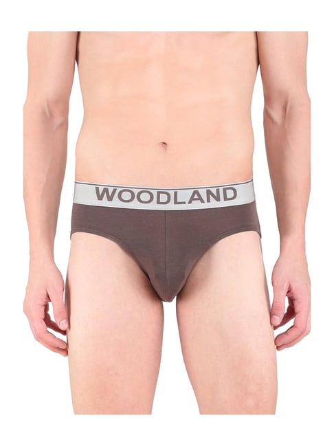 Buy Woodland Brown Printed Briefs for Men Online @ Tata CLiQ