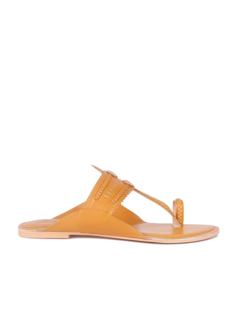 London Rag Women's Mustard Toe Ring Sandals Price in India