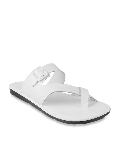 Buy Mochi Men s White Cross Strap Sandals for Men at Best Price