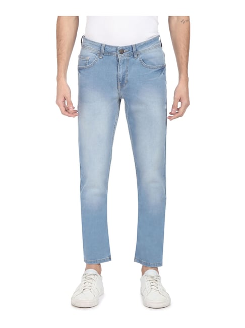 Cherokee Blue Cotton Regular Fit Jeans