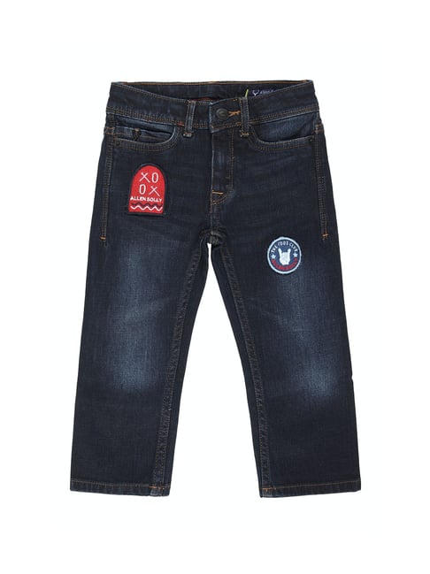 Allen Solly Junior Blue Solid Jeans