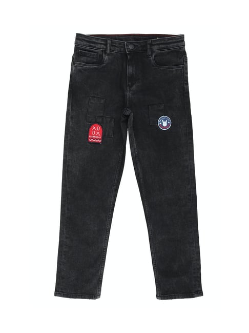 Allen Solly Junior Black Solid Jeans