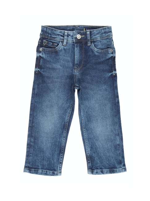 Allen Solly Junior Blue Solid Jeans