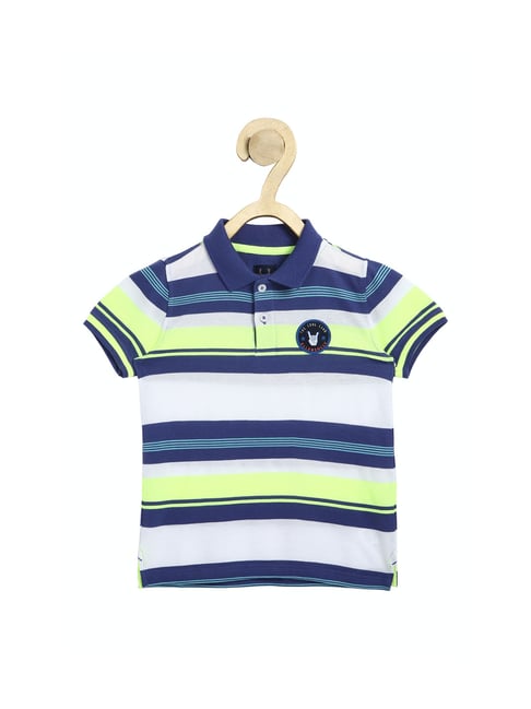 Allen Solly Junior Multicolor Striped Polo T-Shirt