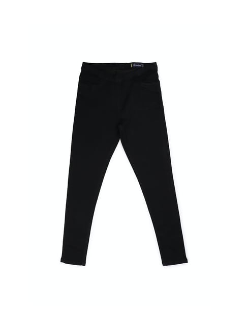 Allen Solly Junior Black Solid Jeans