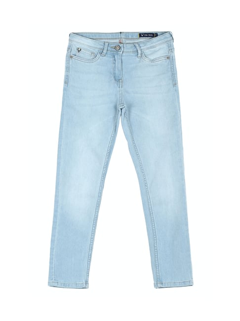 Allen Solly Junior Blue Solid Jeans