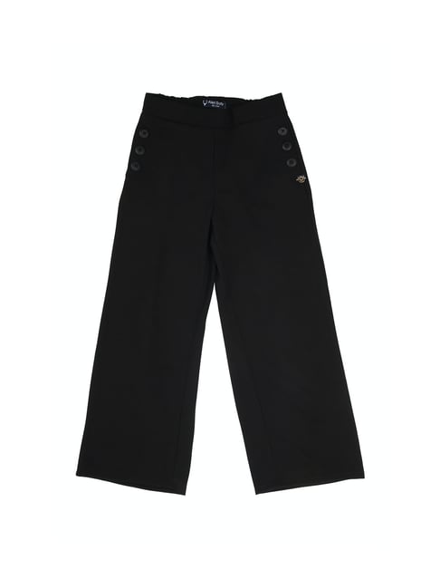 Allen Solly Junior Black Solid Pants